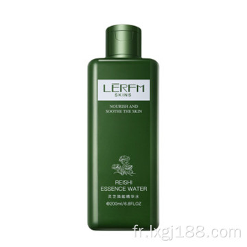 Extrait de ganoderma lucidum de marque privée 200 ml d&#39;extrait d&#39;essence revitalisante eau hydratante améliorer le toner pour le visage de la peau sèche